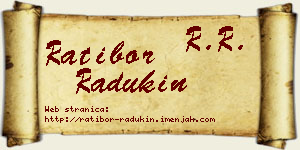 Ratibor Radukin vizit kartica